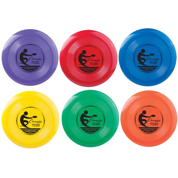 Plastic Disc, 125g, Assorted Colors, PK6